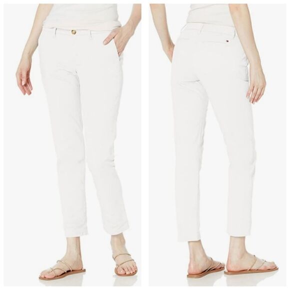 Tommy Hilfiger Relaxed Fit White Chino Pants - Picture 3 of 16